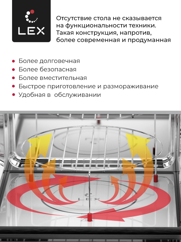 Товар Микроволновая печь Микроволновая печь встраиваемая  LEX BIMO 25.03 WH