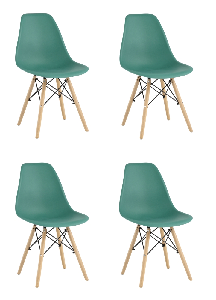 Стул Eames Style DSW серо-зеленый x4 SG4075