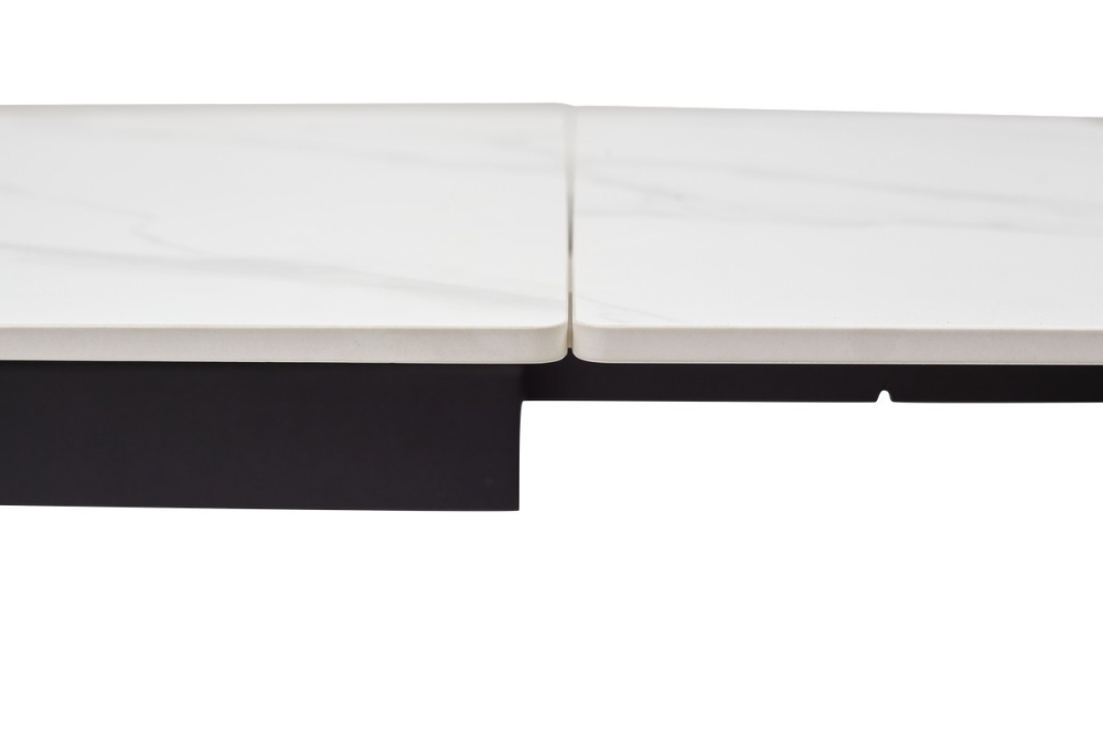 Товар Стол LIVORNO 180 MATT WHITE MARBLE SOLID CERAMIC / BLACK, ®DISAUR MC62824