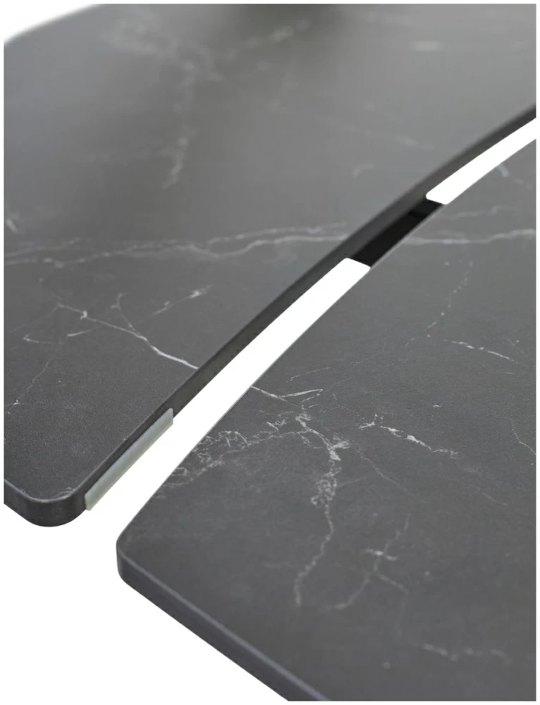 Товар Стол BALDE 140 MATT BLACK MARBLE SOLID CERAMIC / BLACK, ®DISAUR MC64100