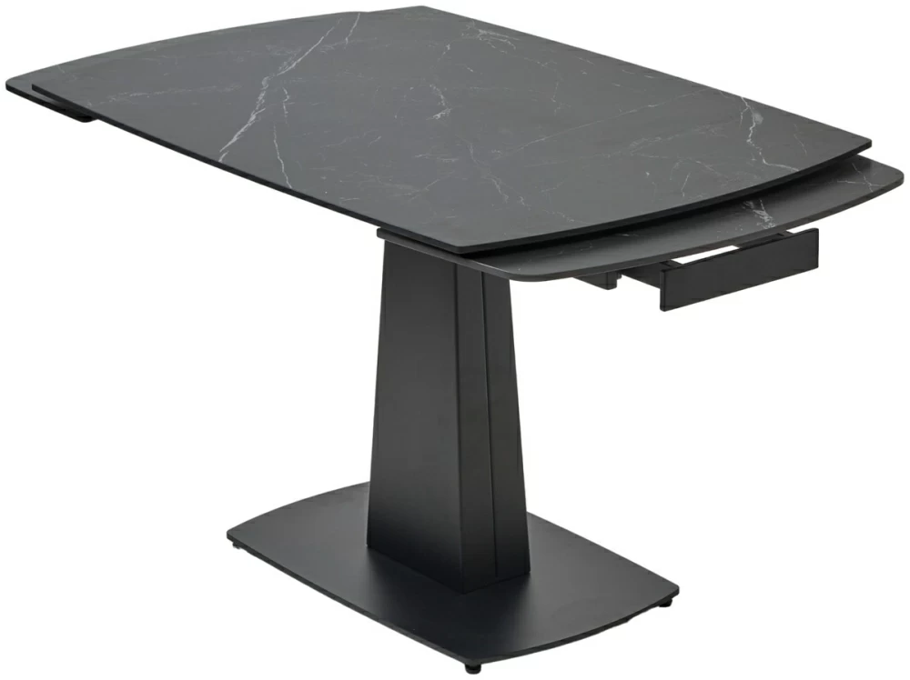 Товар Стол BALDE 140 MATT BLACK MARBLE SOLID CERAMIC / BLACK, ®DISAUR MC64100